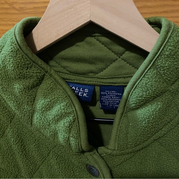 Falls Creek Green Fleece Jacket - Picture 4 of 4